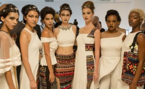 Models In Archana Kochhar'S Creation At Nyfw Ss2017